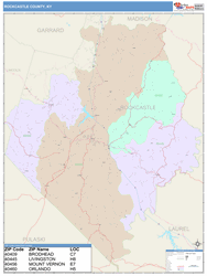 Rockcastle County, KY Wall Map