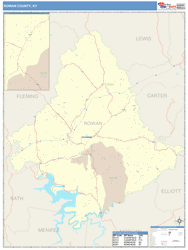 Rowan County, KY Wall Map