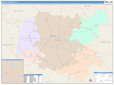 Shelby County, KY Wall Map