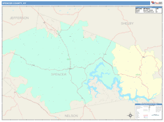 Spencer County, KY Wall Map