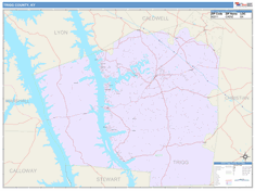 Trigg County, KY Wall Map