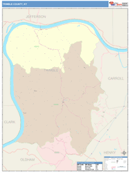 Trimble County, KY Wall Map