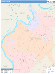 Union County, KY Wall Map