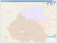 Washington County, KY Wall Map