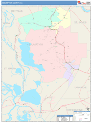 Assumption County, LA Wall Map