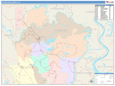 Avoyelles County, LA Wall Map