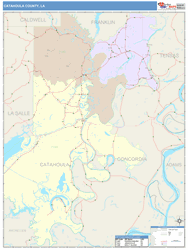 Catahoula County, LA Wall Map