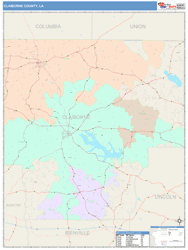 Claiborne County, LA Wall Map