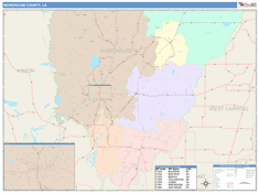 Morehouse County, LA Wall Map