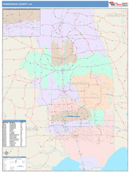 Tangipahoa County, LA Wall Map