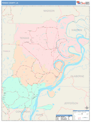 Tensas County, LA Wall Map