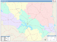 Union County, LA Wall Map