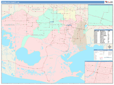 Vermilion County, LA Wall Map