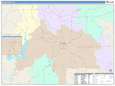 Winn County, LA Wall Map