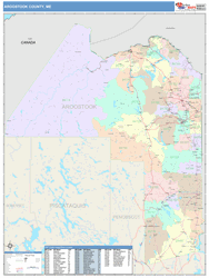 Aroostook County, ME Wall Map