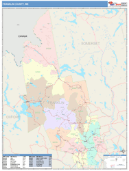 Franklin County, ME Wall Map