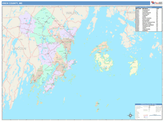 Knox County, ME Wall Map