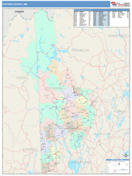 Oxford County, ME Wall Map