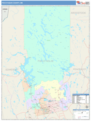 Piscataquis County, ME Wall Map