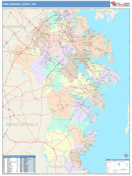 Anne Arundel County, MD Wall Map