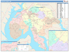 Charles County, MD Wall Map