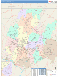 Frederick County, MD Wall Map
