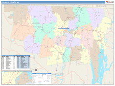 Franklin County, MA Wall Map