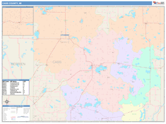 Cass County, MI Wall Map