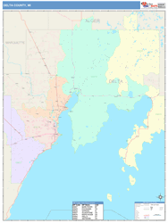 Delta County, MI Wall Map