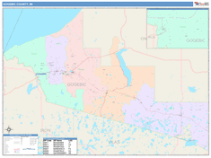 Gogebic County, MI Wall Map