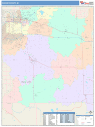 Ingham County, MI Wall Map