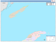 Keweenaw County, MI Wall Map