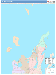 Leelanau County, MI Wall Map