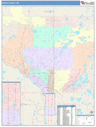 Anoka County, MN Wall Map