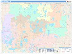 Becker County, MN Wall Map