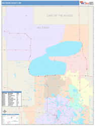 Beltrami County, MN Wall Map