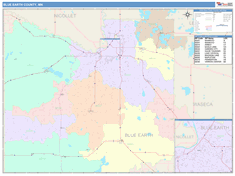 Blue Earth County, MN Wall Map