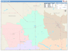 Brown County, MN Wall Map