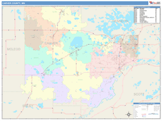 Carver County, MN Wall Map