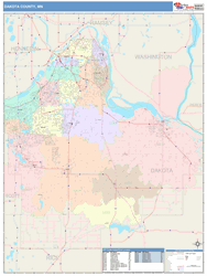 Dakota County, MN Wall Map