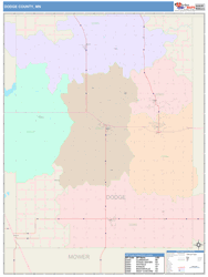 Dodge County, MN Wall Map