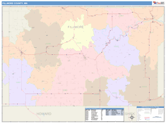 Fillmore County, MN Wall Map