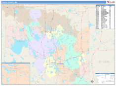 Itasca County, MN Wall Map