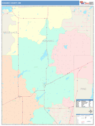 Kanabec County, MN Wall Map