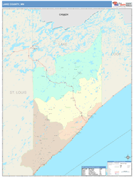 Lake County, MN Wall Map