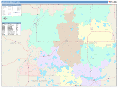 Le Sueur County, MN Wall Map