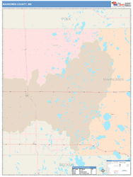 Mahnomen County, MN Wall Map