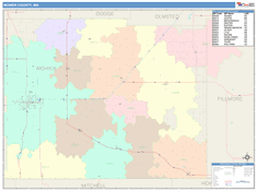 Mower County, MN Wall Map