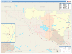 Nicollet County, MN Wall Map