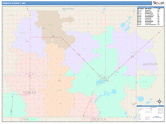 Nobles County, MN Wall Map